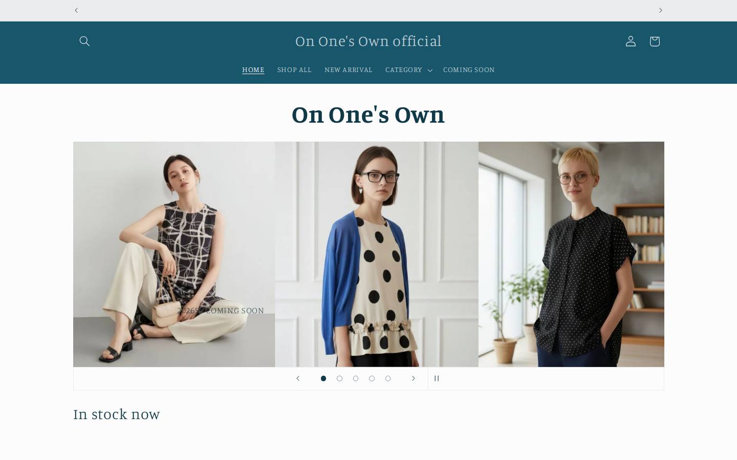 on1sownofficial.com homepage screenshot