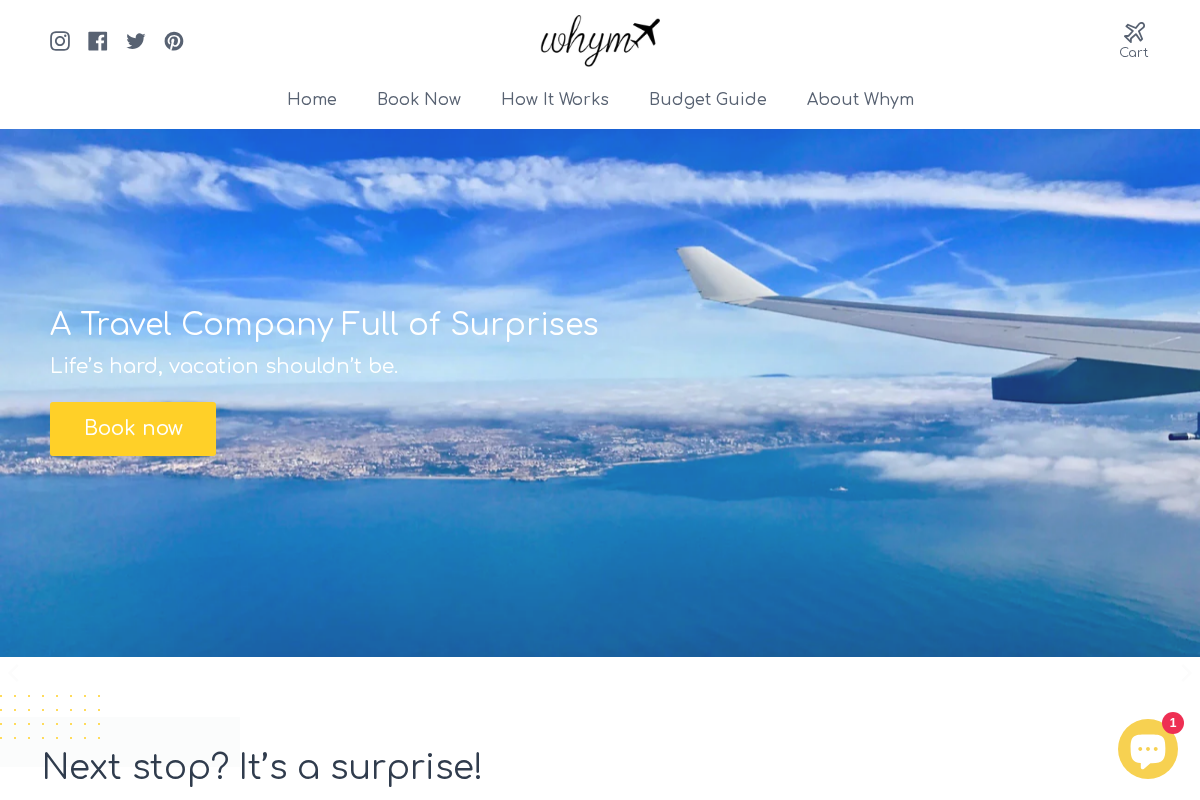 Whym homepage screenshot