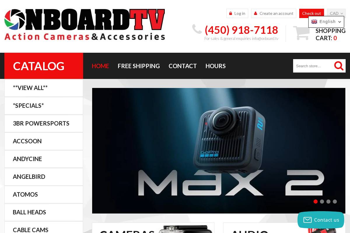 Onboard homepage screenshot