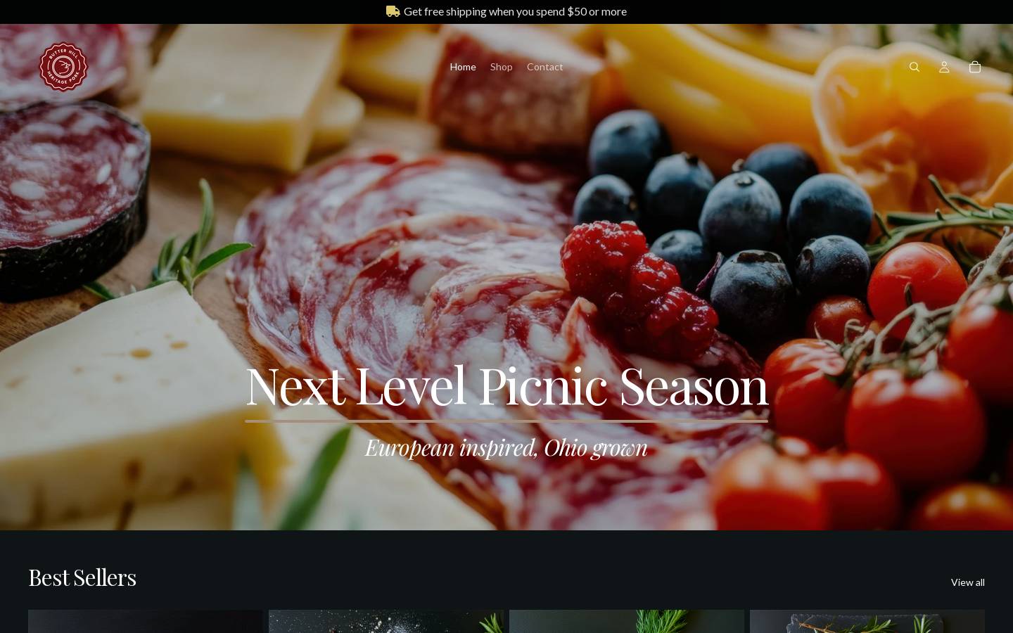 onbutterhill.com homepage screenshot