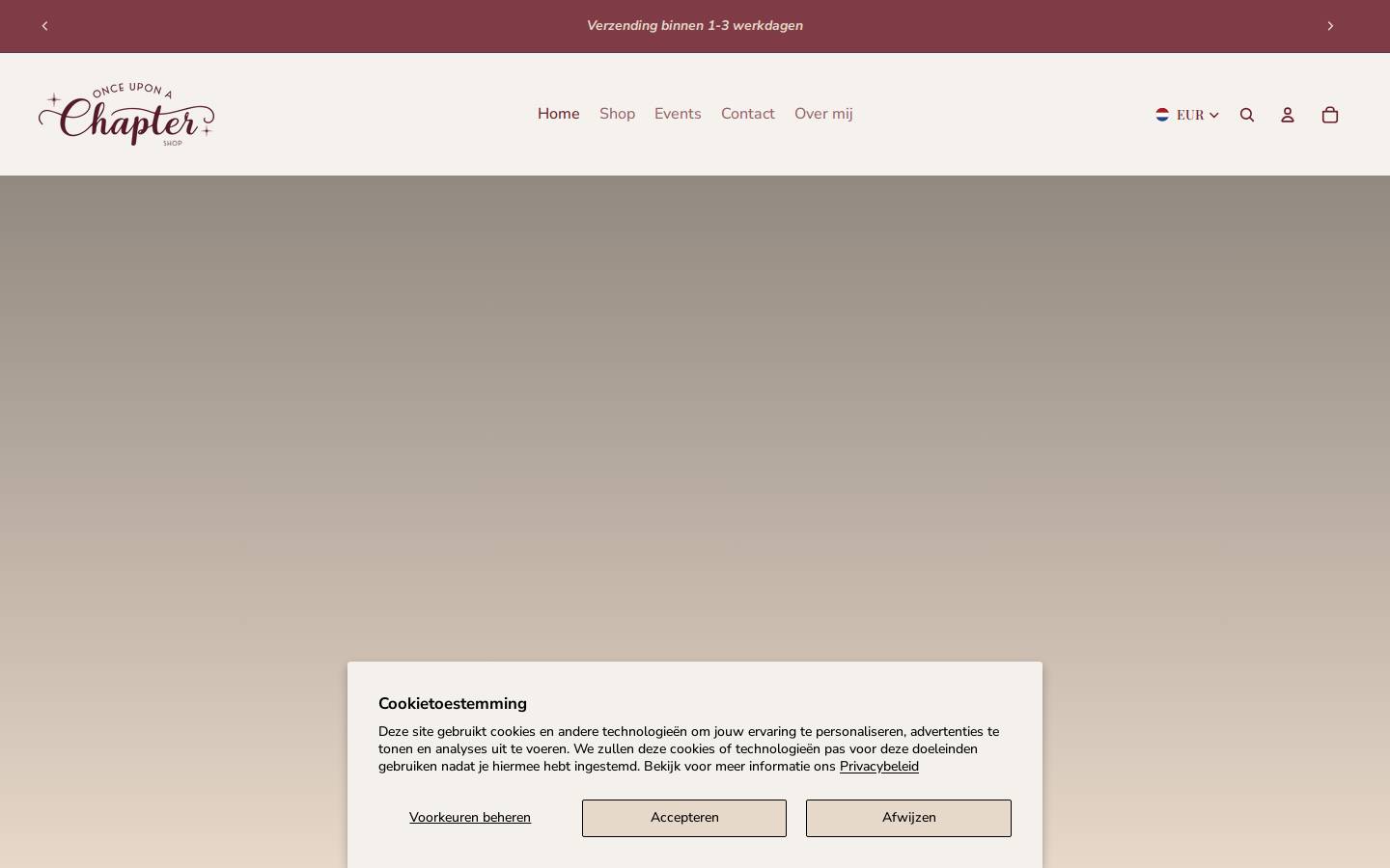 onceuponachaptershop.com homepage screenshot