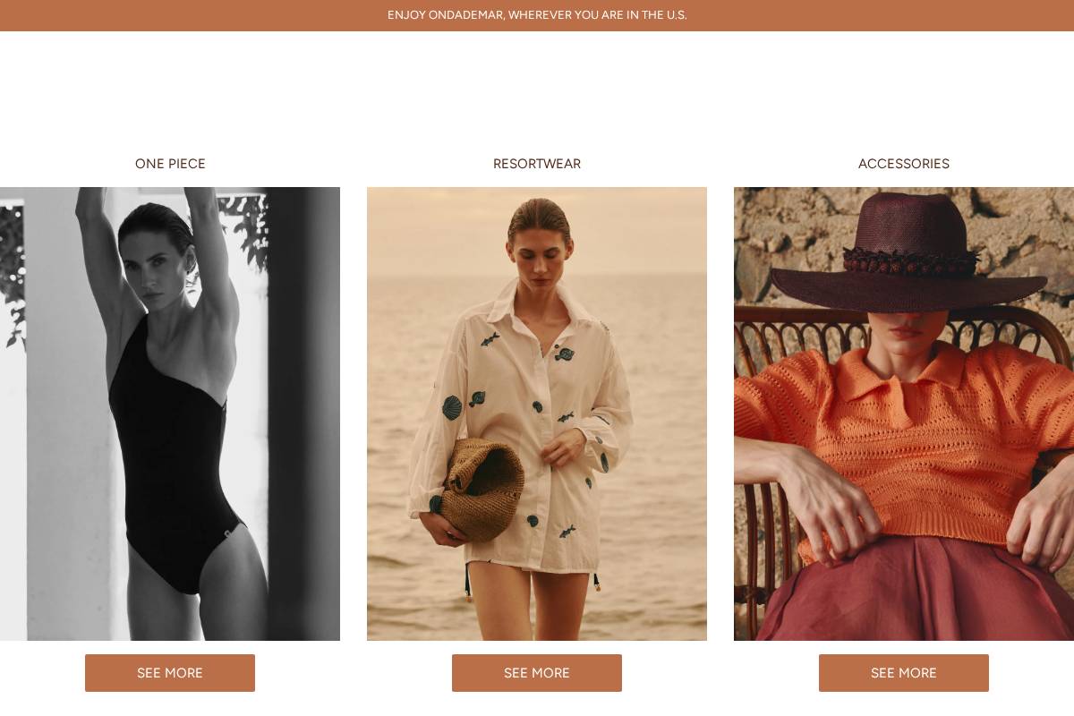 :::ondademar:: homepage screenshot