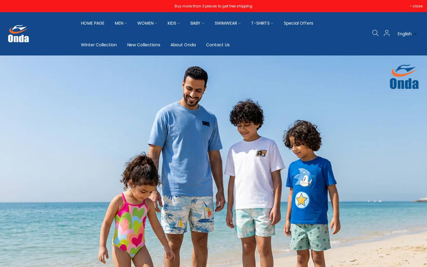 ondaslipper.com homepage screenshot
