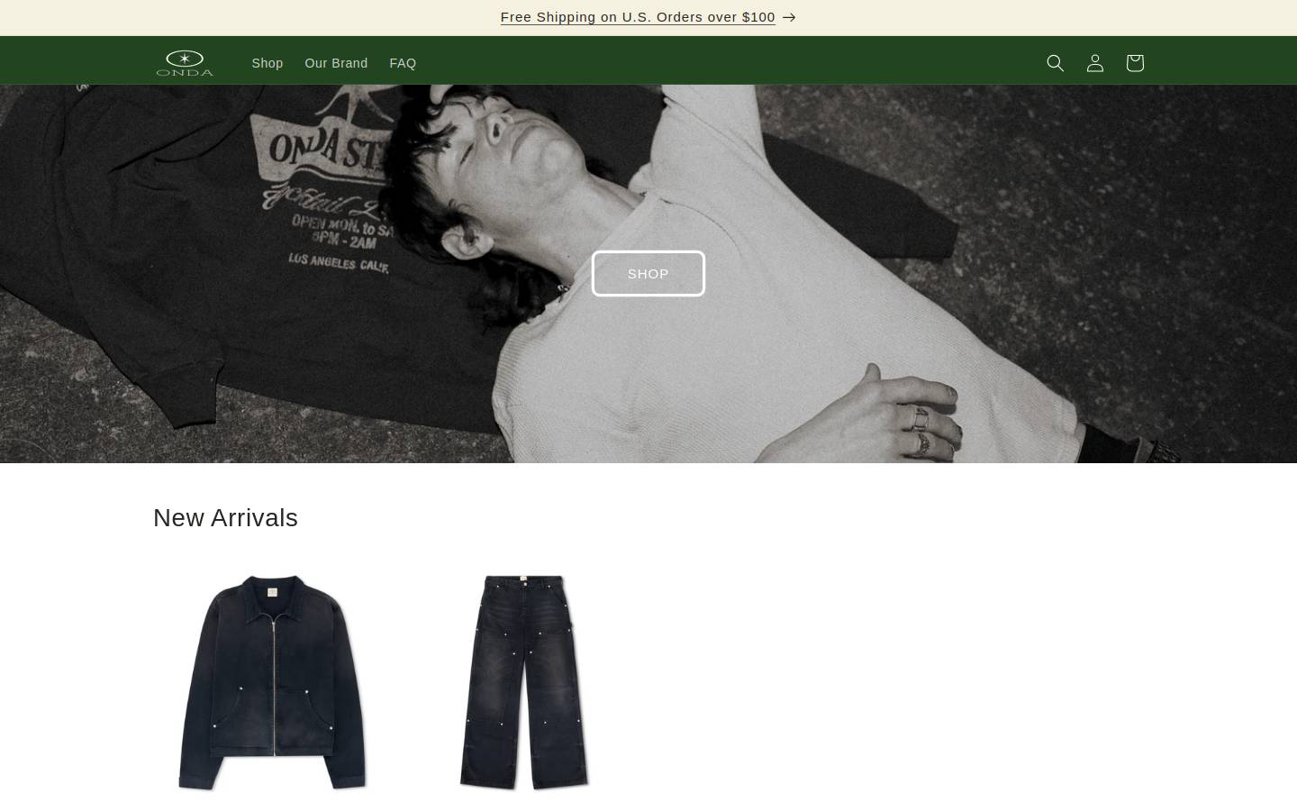ondastudios.com homepage screenshot