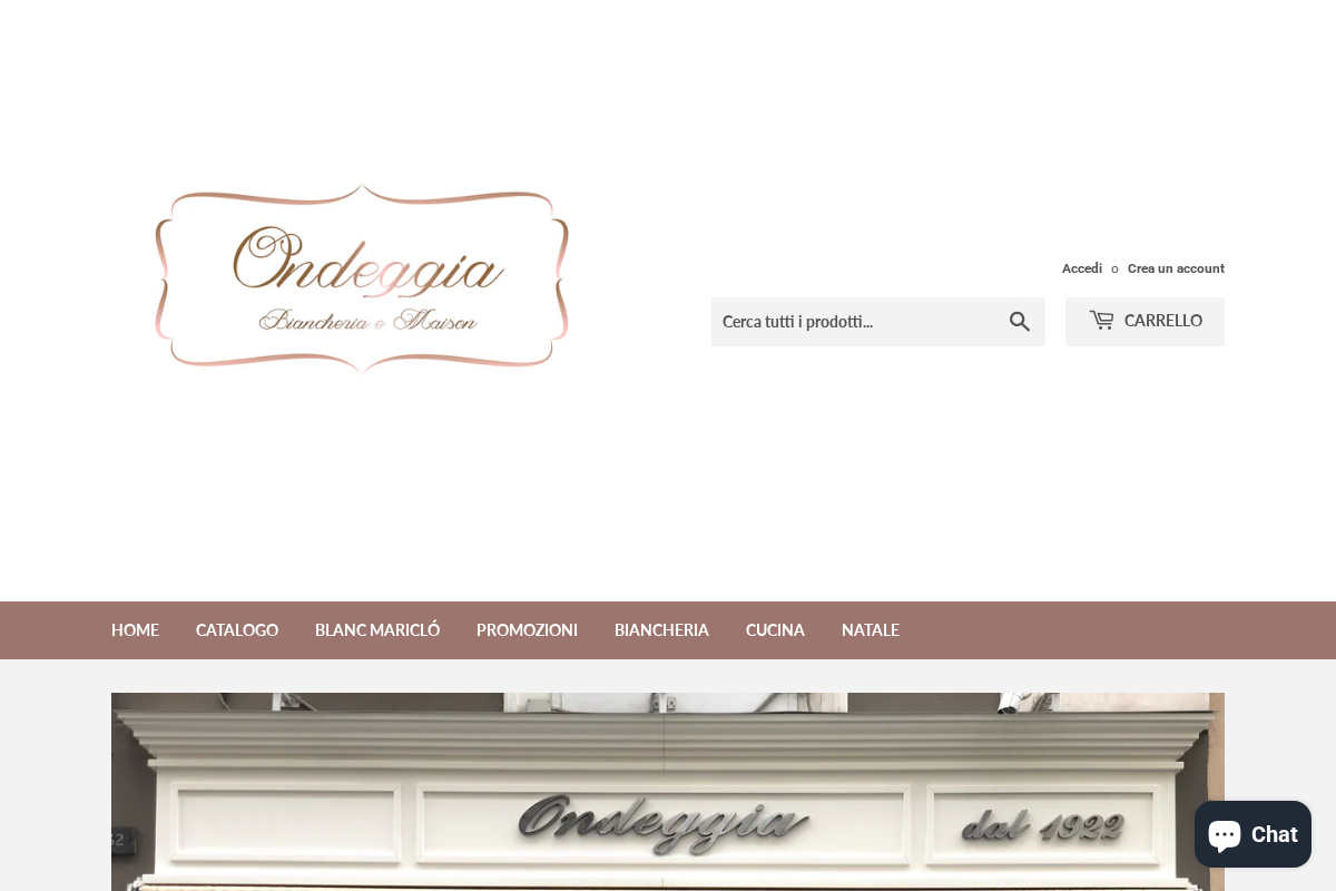 ondeggia.it homepage screenshot
