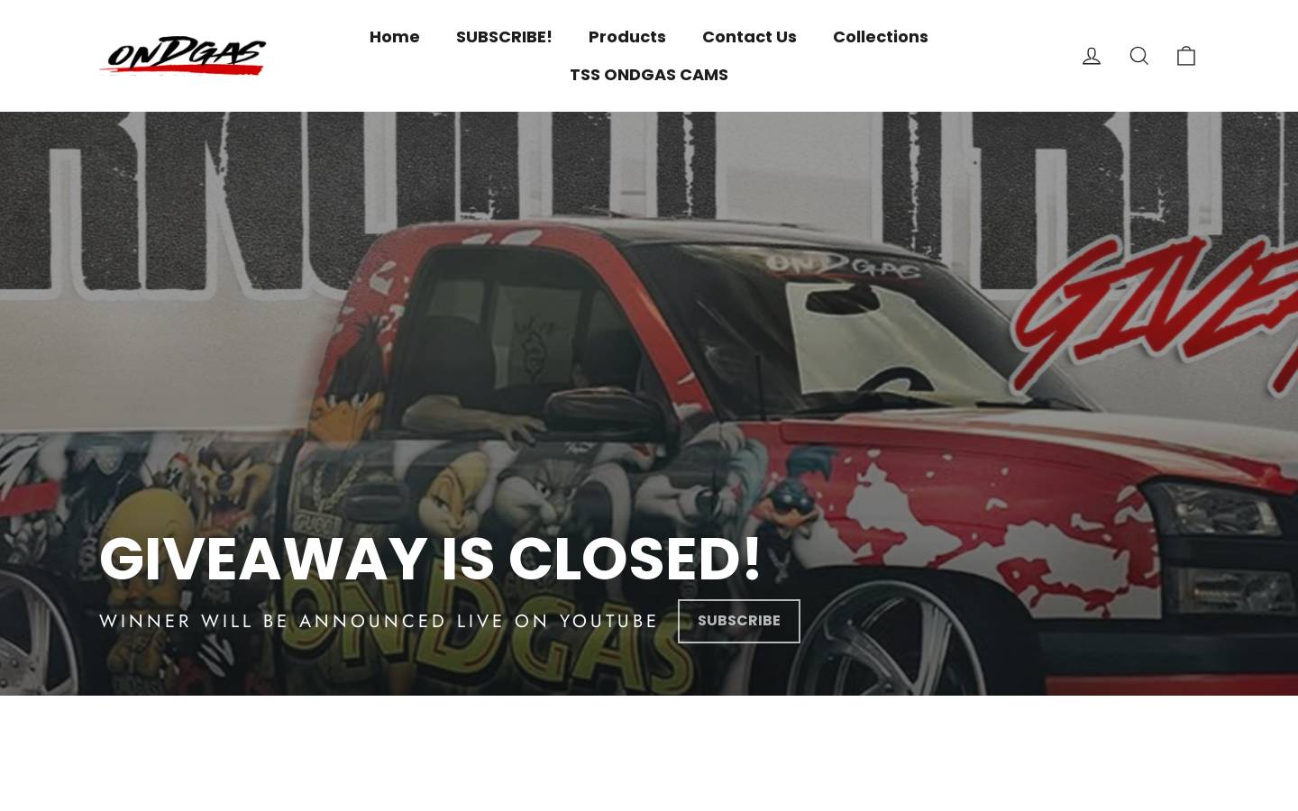 ondgas.com homepage screenshot