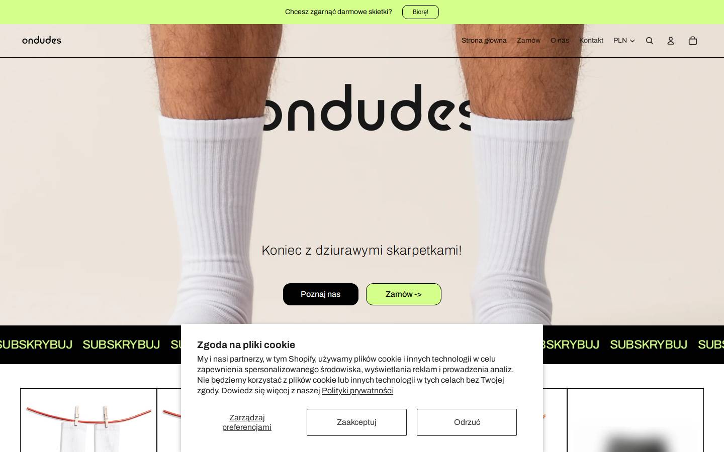 Ondudes homepage screenshot
