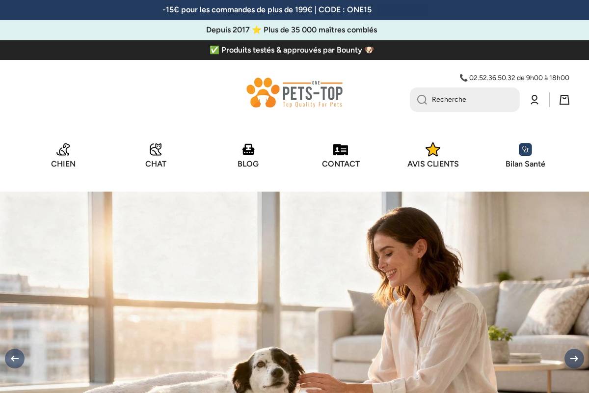 One PETS-TOP homepage screenshot