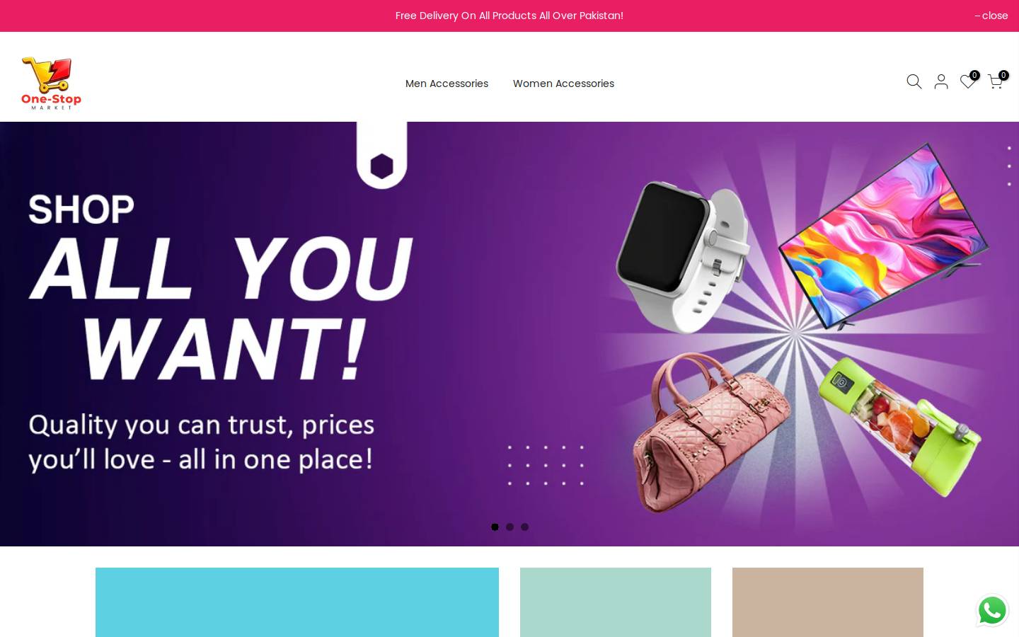 one-stopmarket.com homepage screenshot