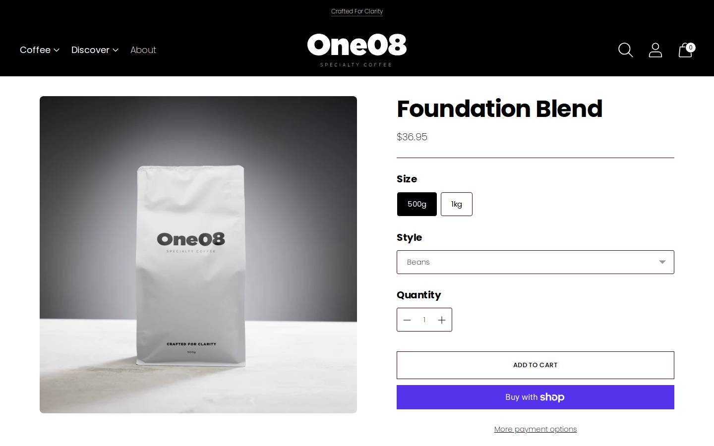 one08.au homepage screenshot
