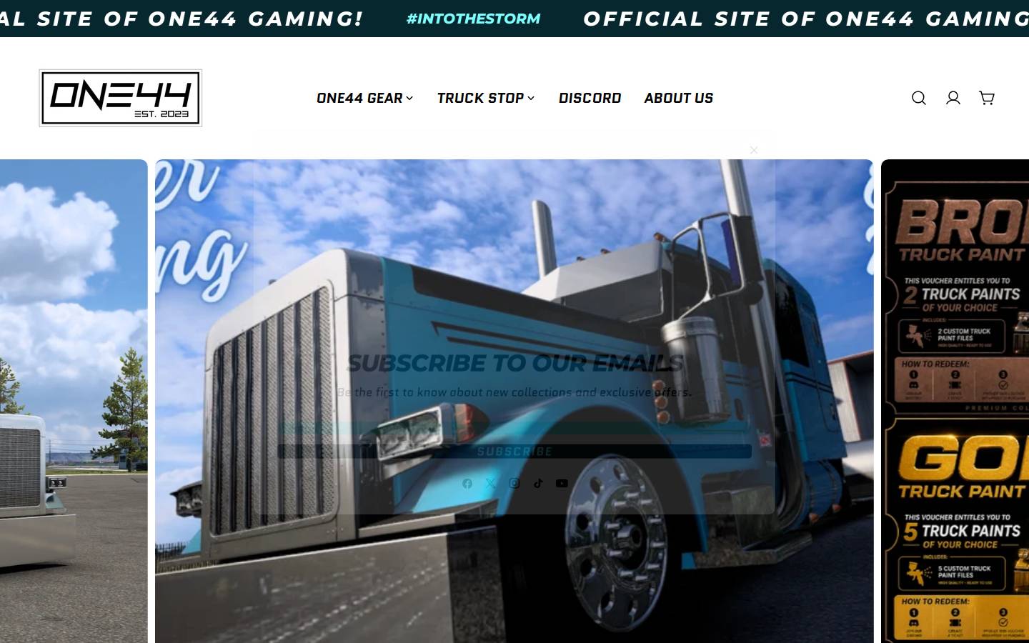one44gaming.com homepage screenshot