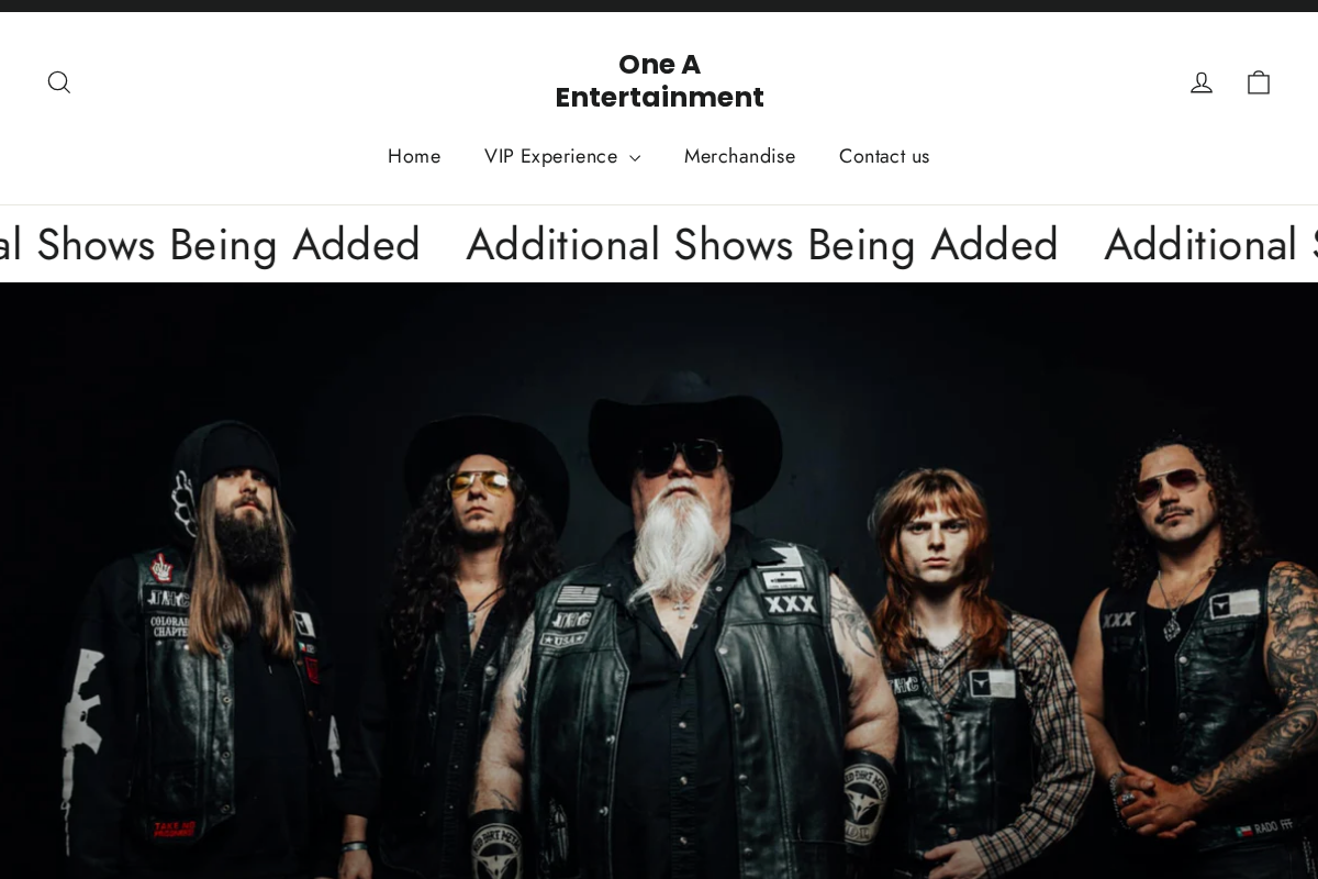 One A Entertainment homepage screenshot