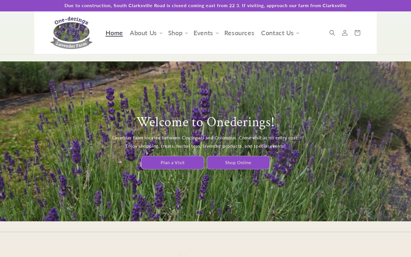 onederings.com homepage screenshot