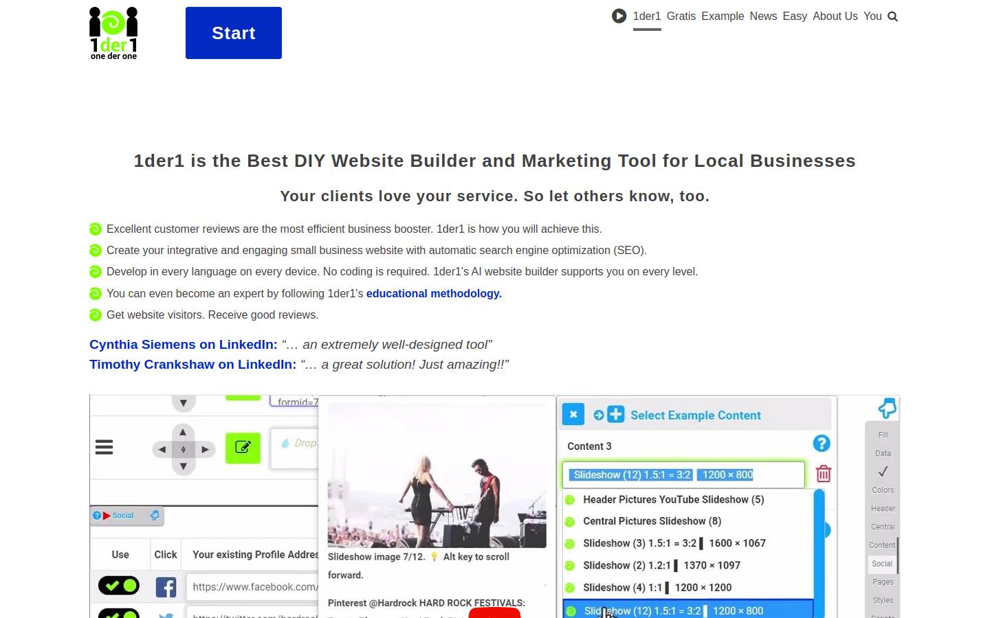onederone.com homepage screenshot