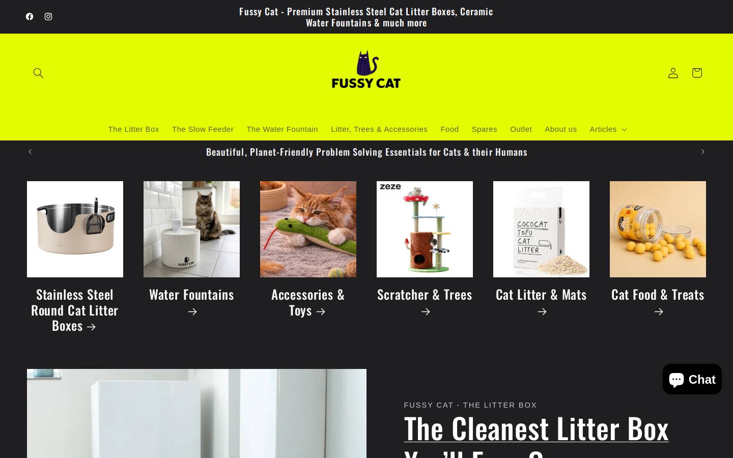 onefatcat.co.uk homepage screenshot