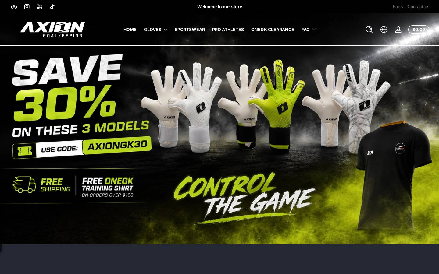 onegkstore.com homepage screenshot