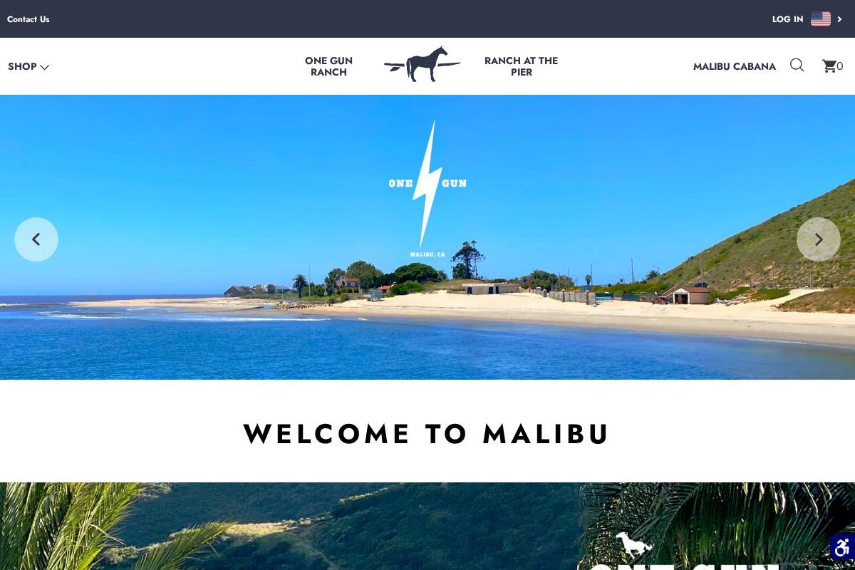 onegunranch.com homepage screenshot