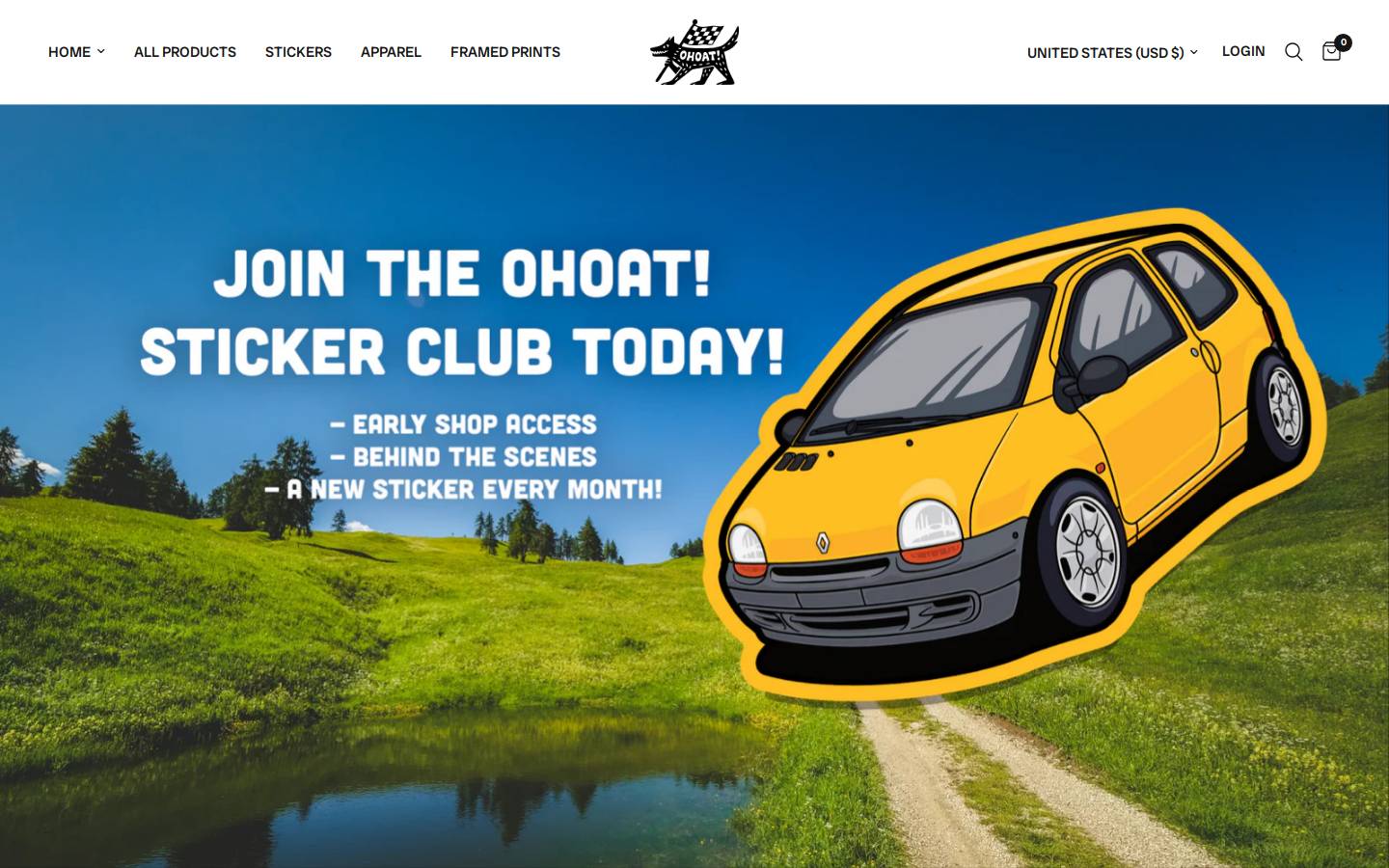 onehellofatown.com homepage screenshot