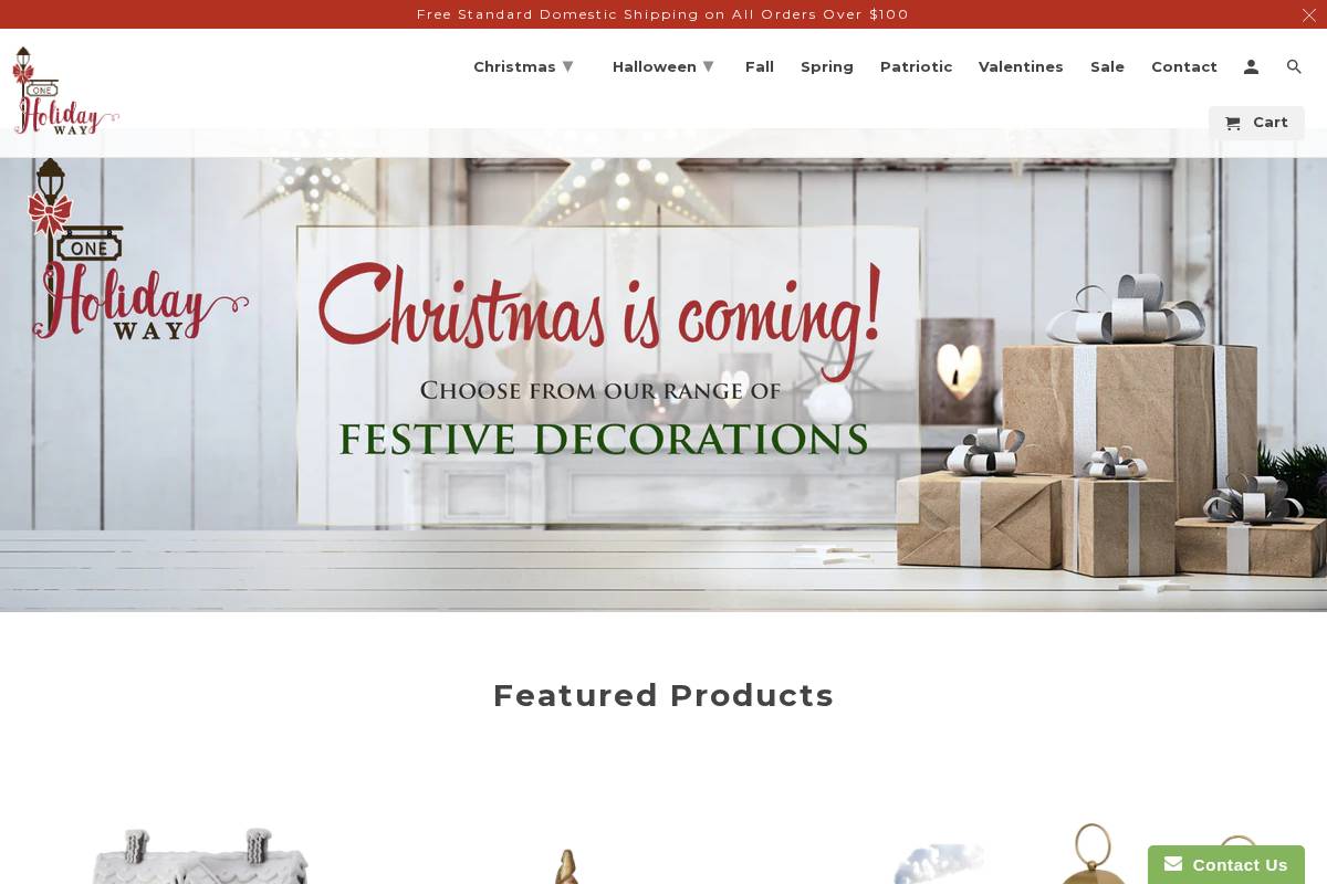 oneholidayway.com homepage screenshot