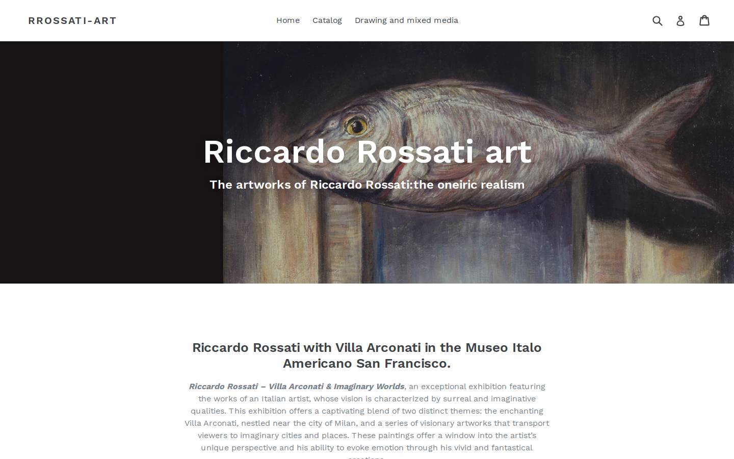 oneiric-realism.com homepage screenshot