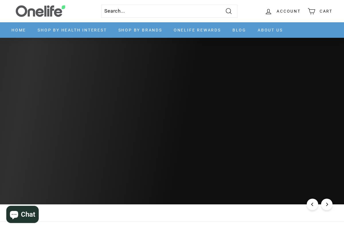 Onelife homepage screenshot