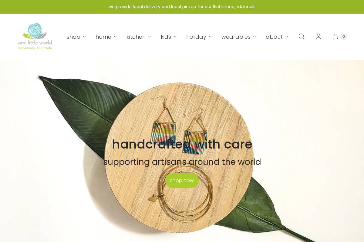 onelittleworld.com homepage screenshot