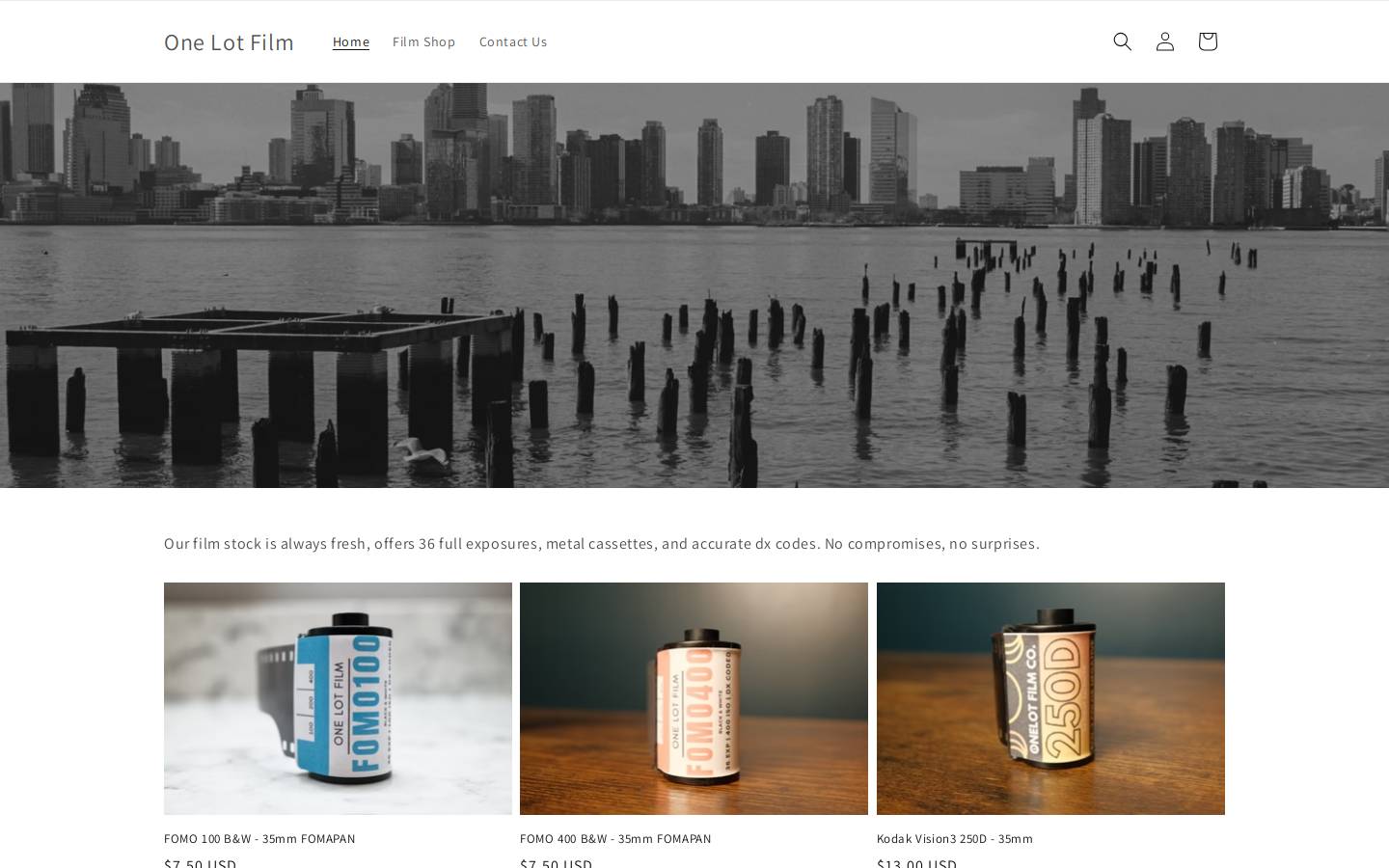 onelotfilm.com homepage screenshot