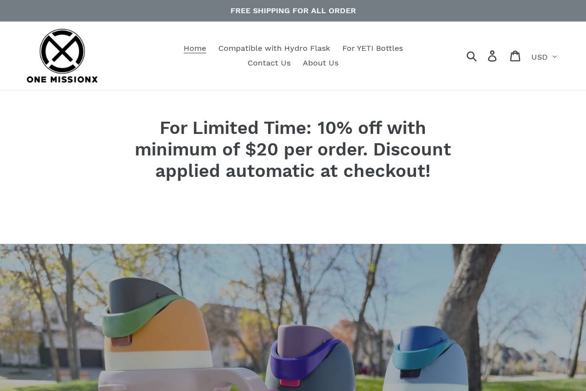 onemissionx.com homepage screenshot