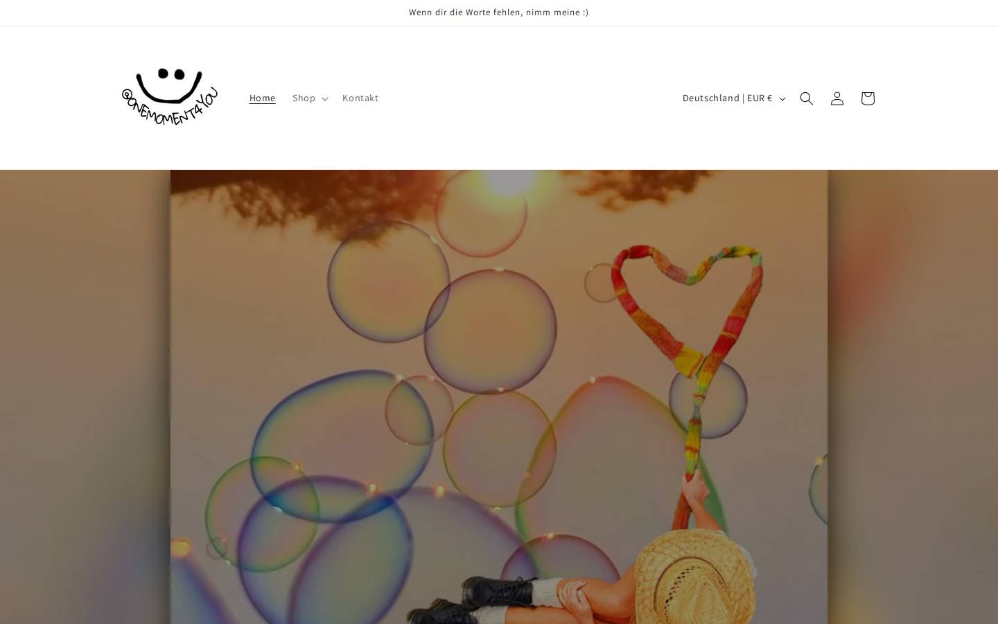 onemoment4you.com homepage screenshot