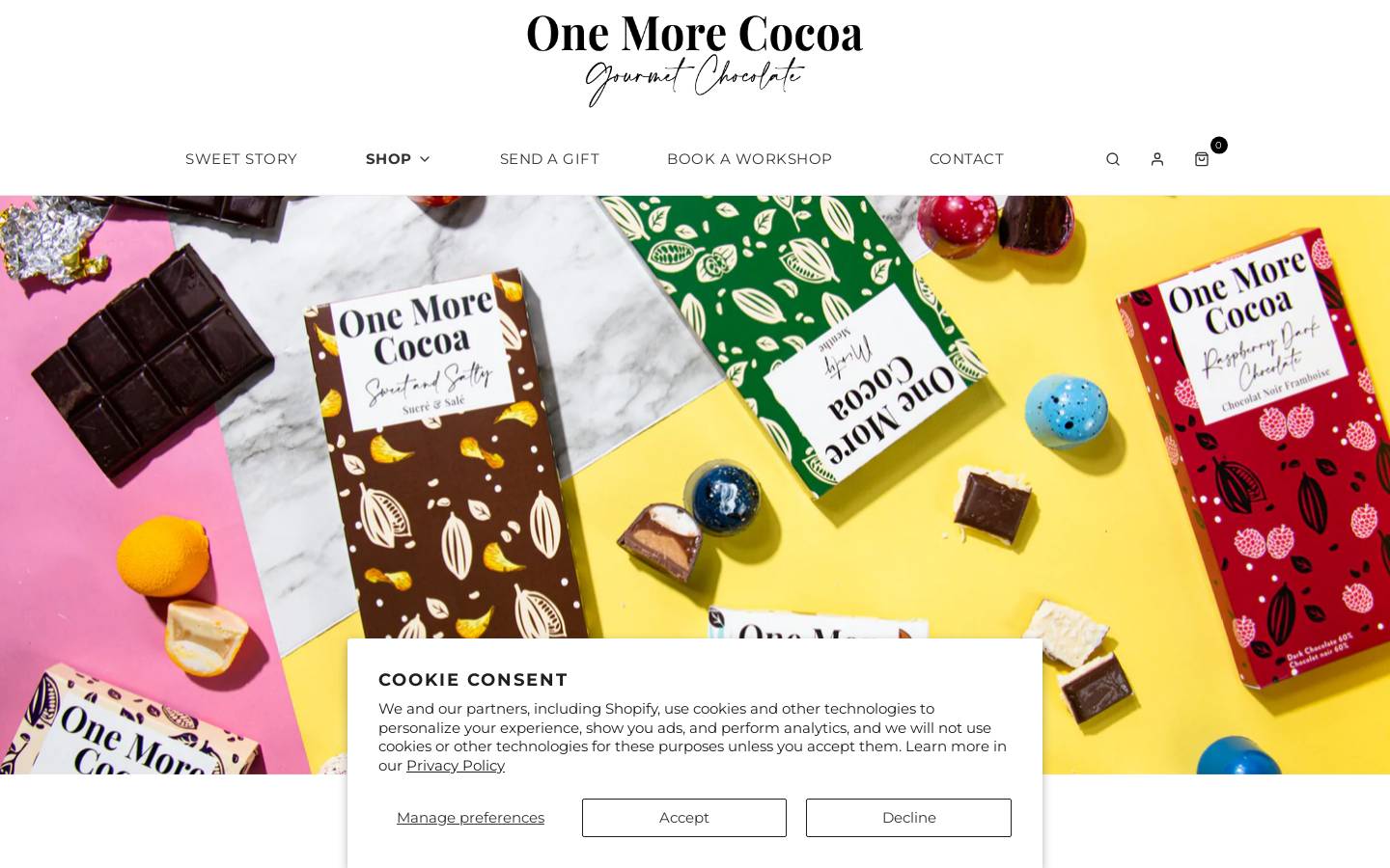 onemorecocoa.ca homepage screenshot