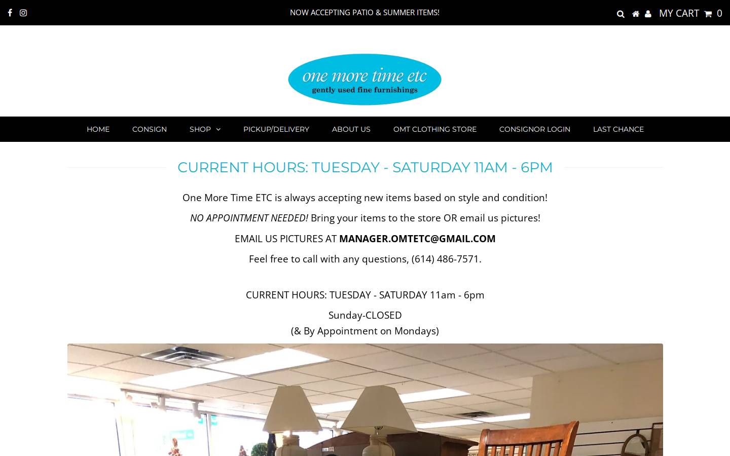 onemoretimeetc.com homepage screenshot