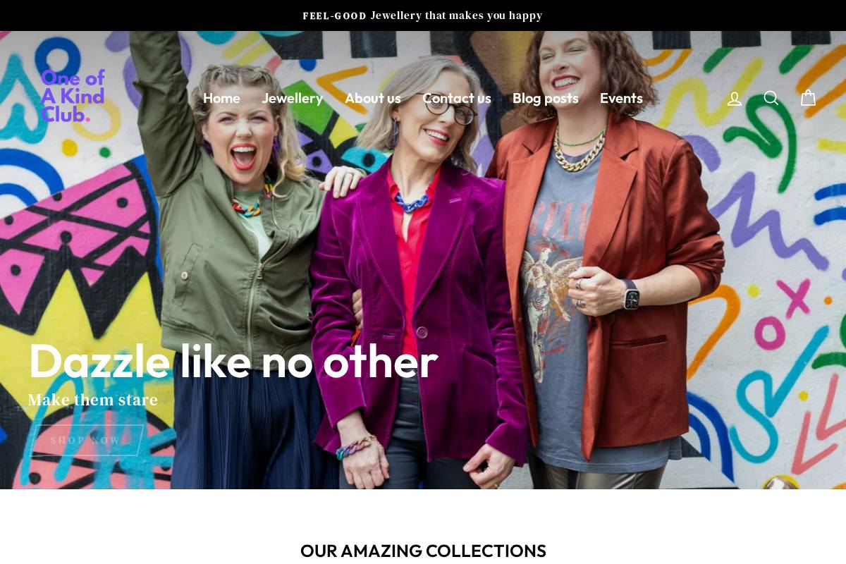 oneofakindclub.com homepage screenshot