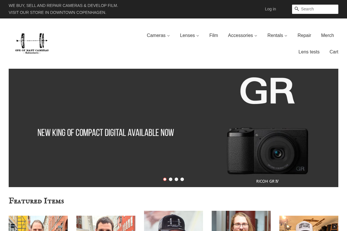 One Of Many Cameras homepage screenshot