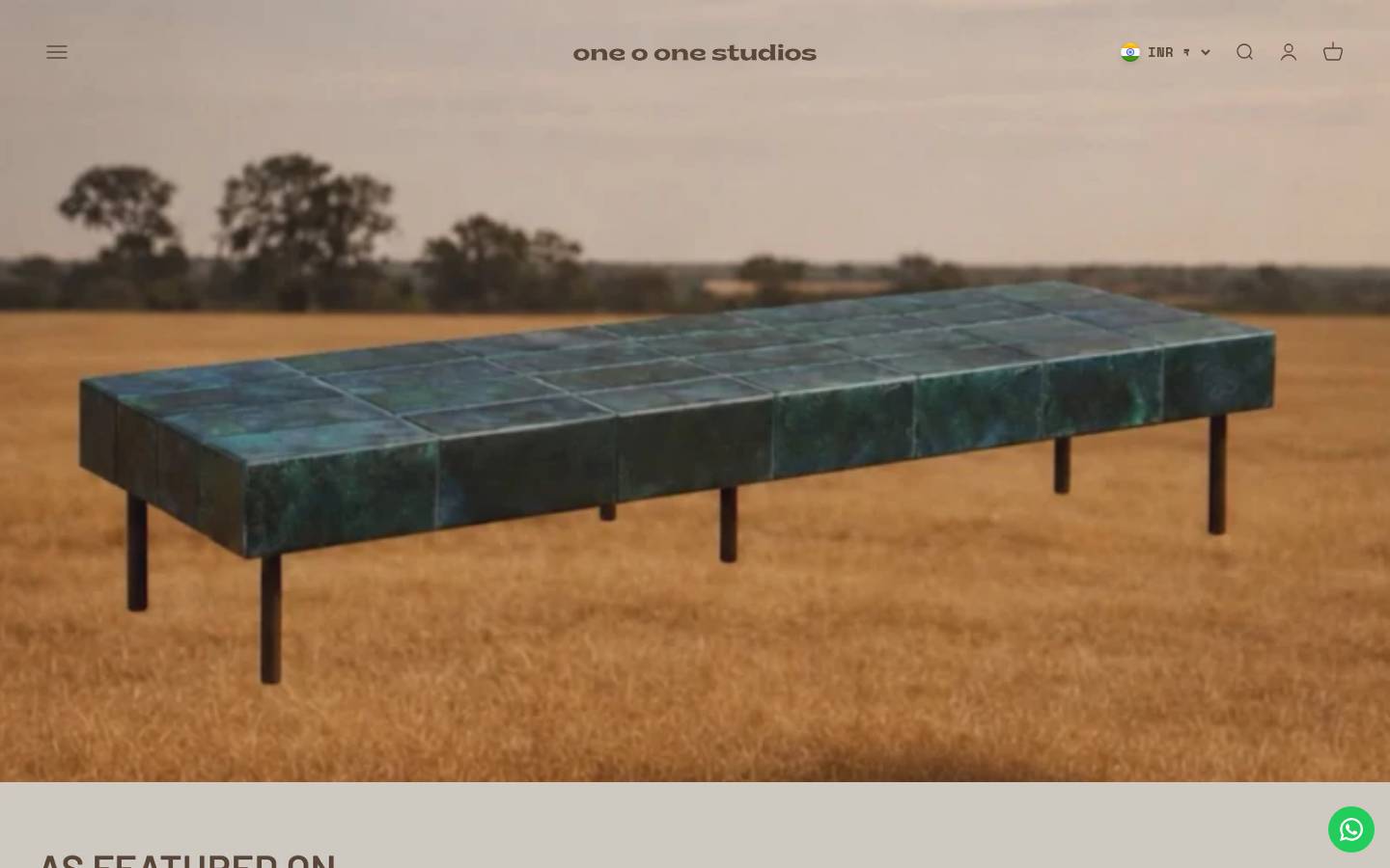 oneoonestudios.com homepage screenshot