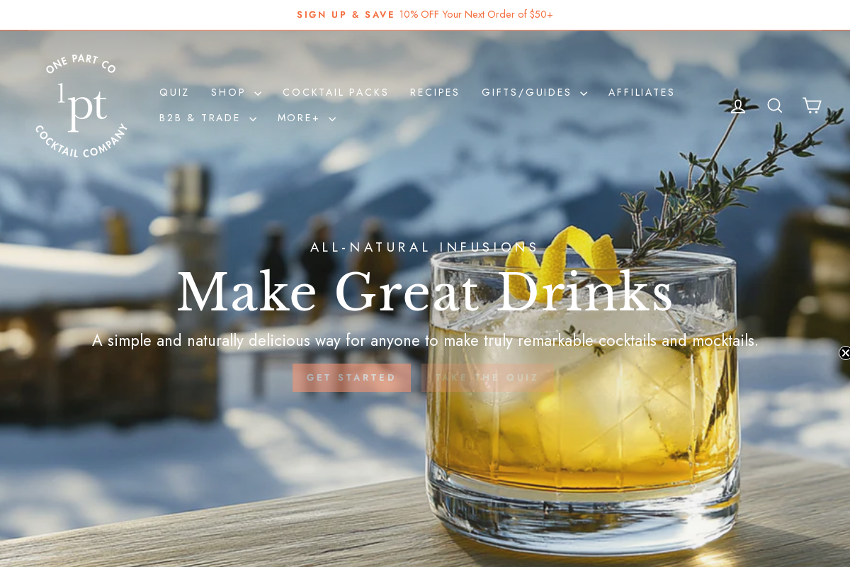 onepartco.com homepage screenshot