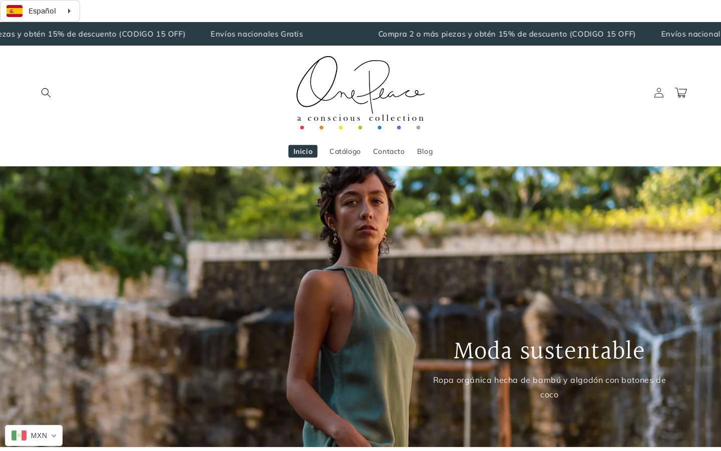onepeacestore.com homepage screenshot