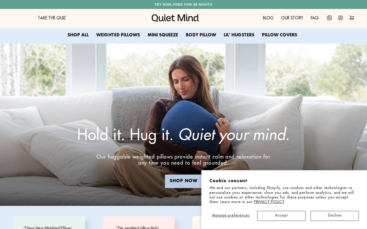 onequietmind.com homepage screenshot