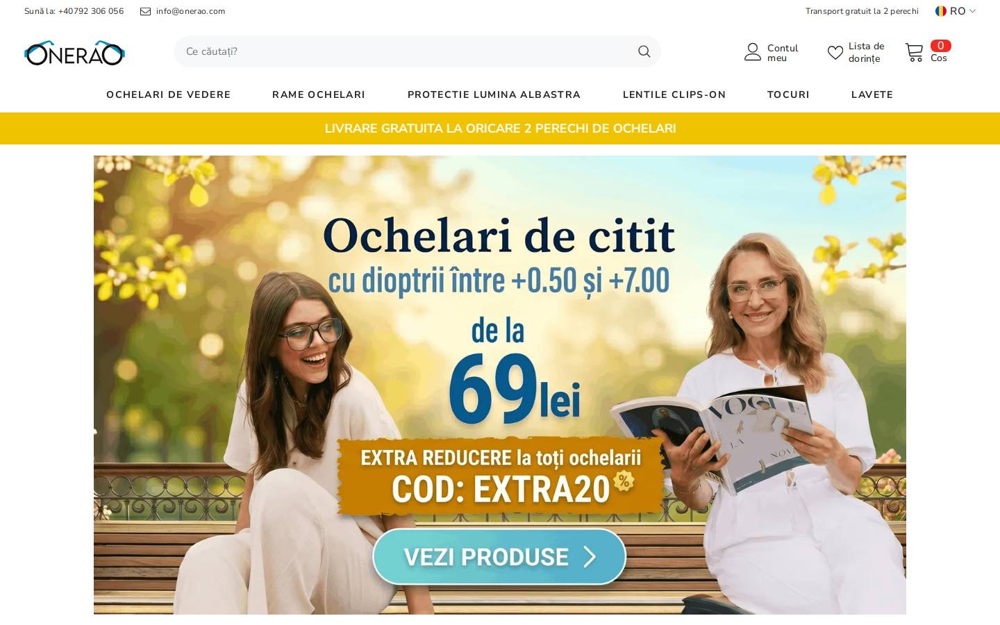 onerao.com homepage screenshot