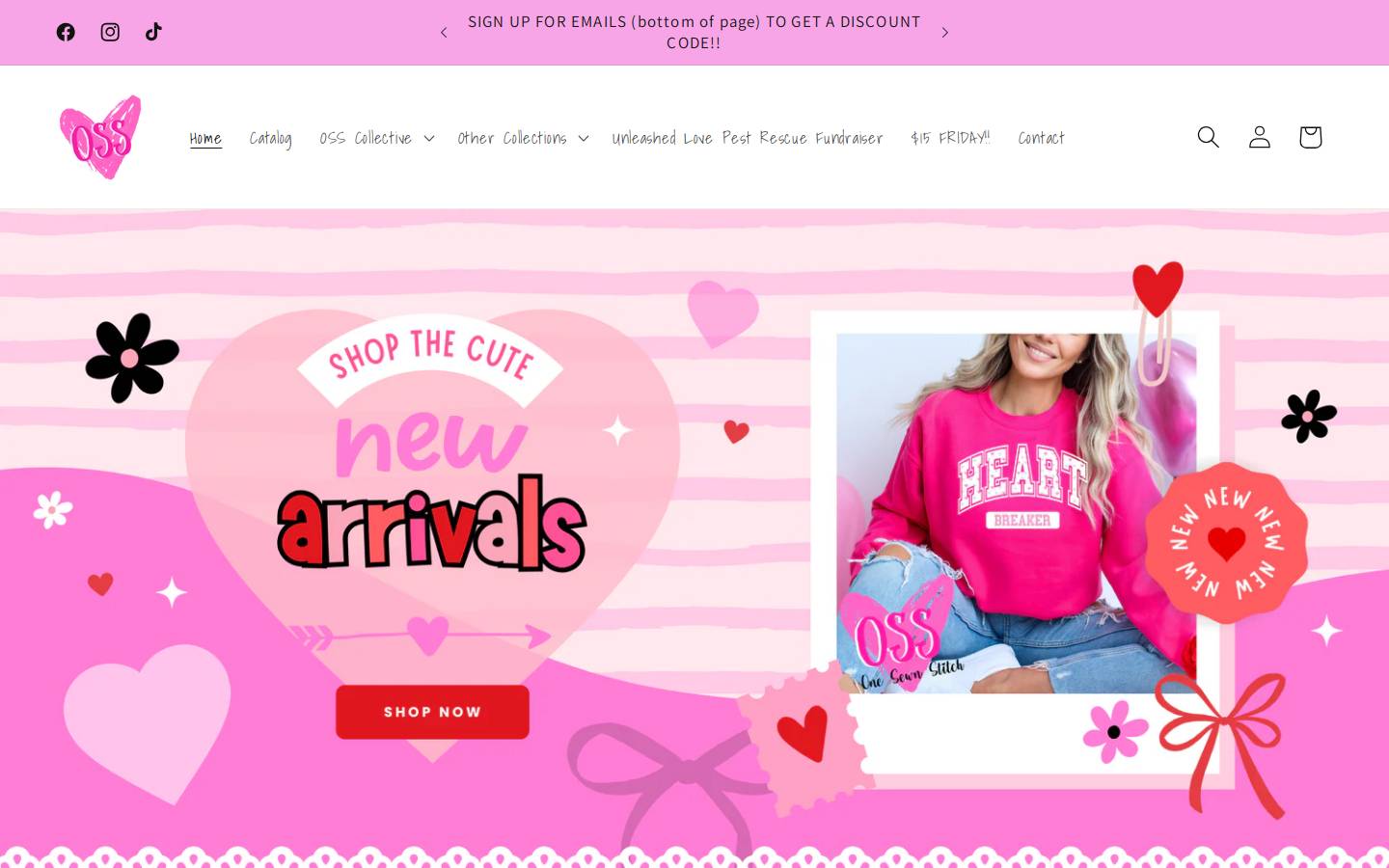 onesewnstitch.com homepage screenshot