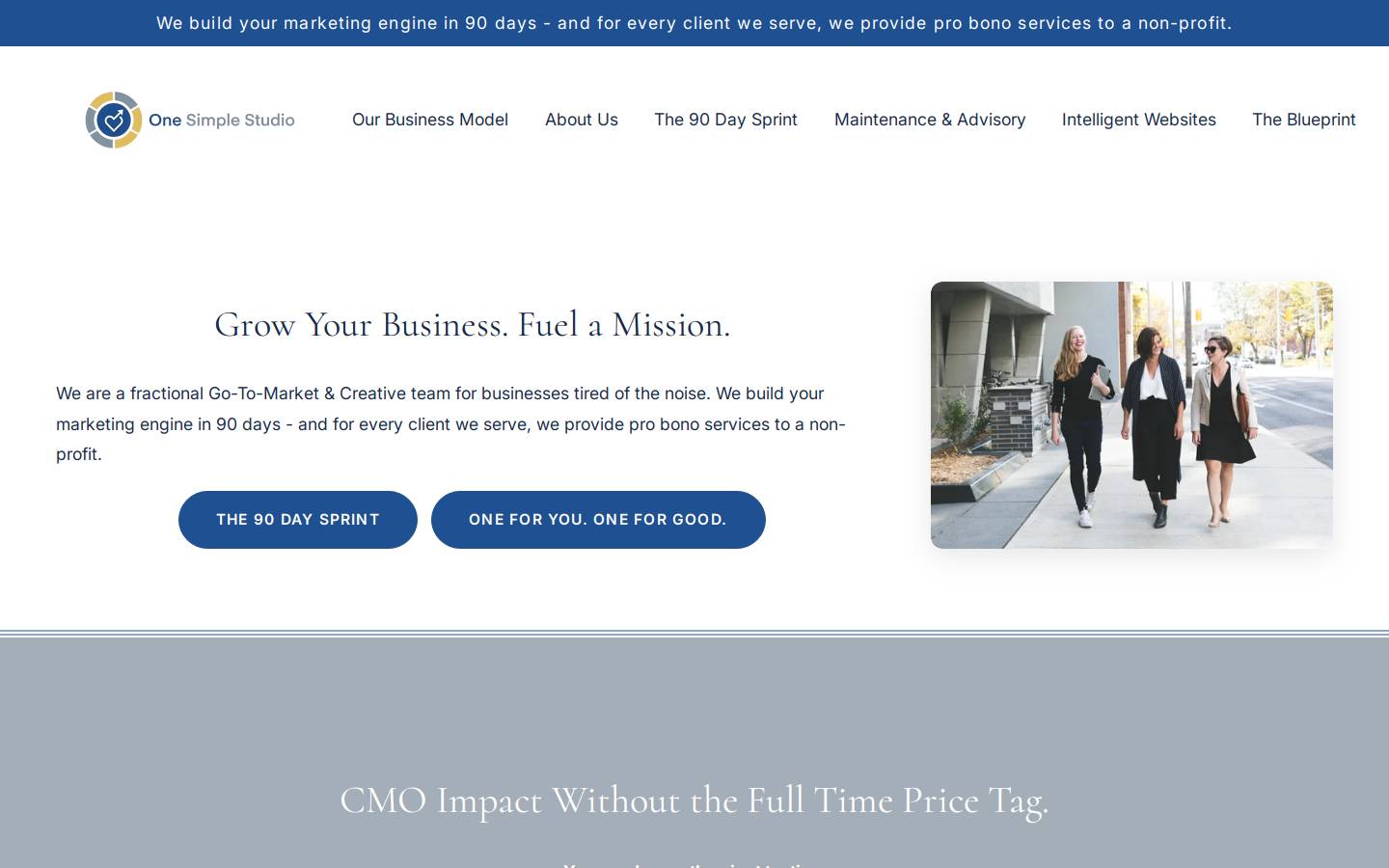 onesimplestudio.com homepage screenshot