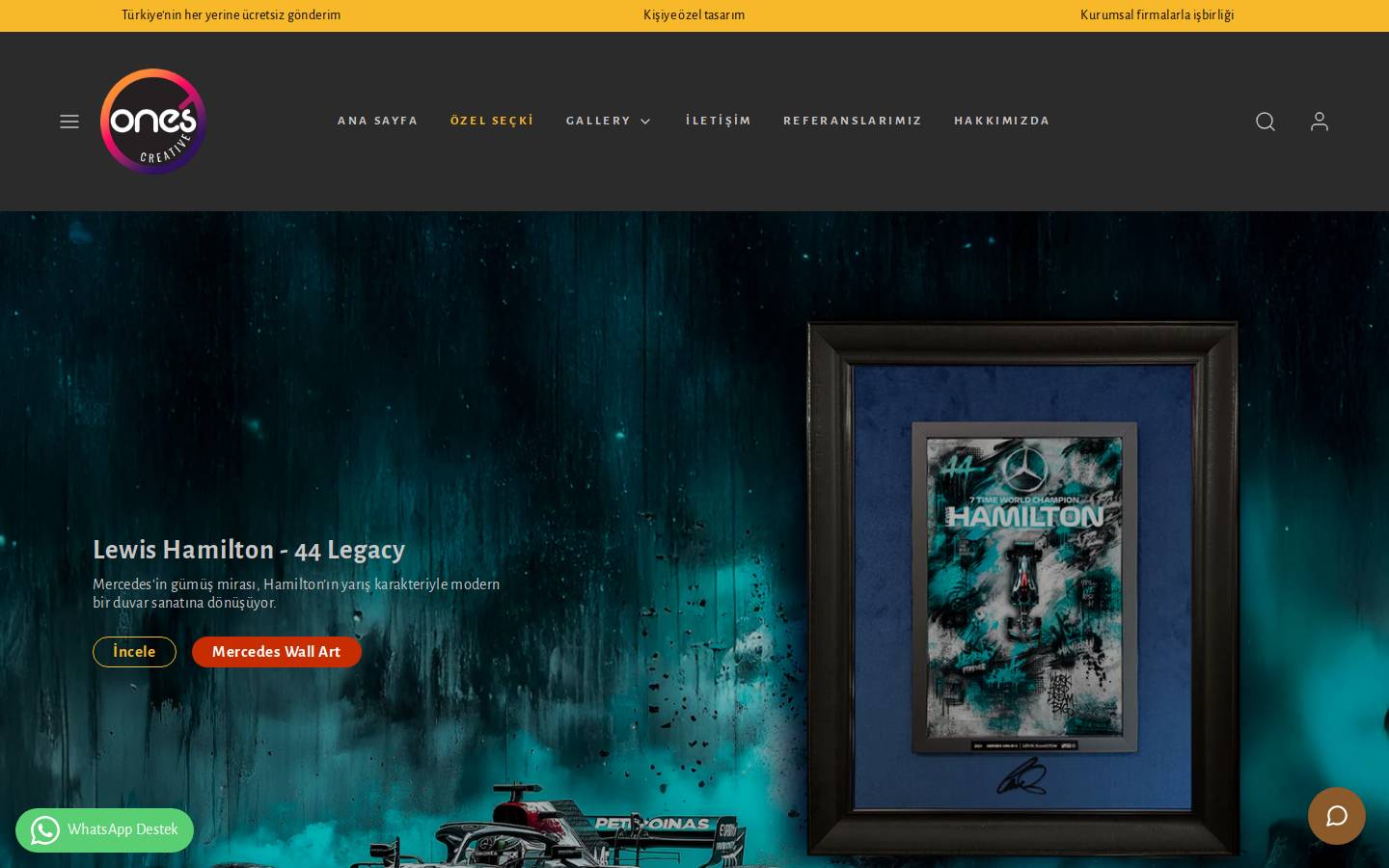 onesmediacreative.com homepage screenshot