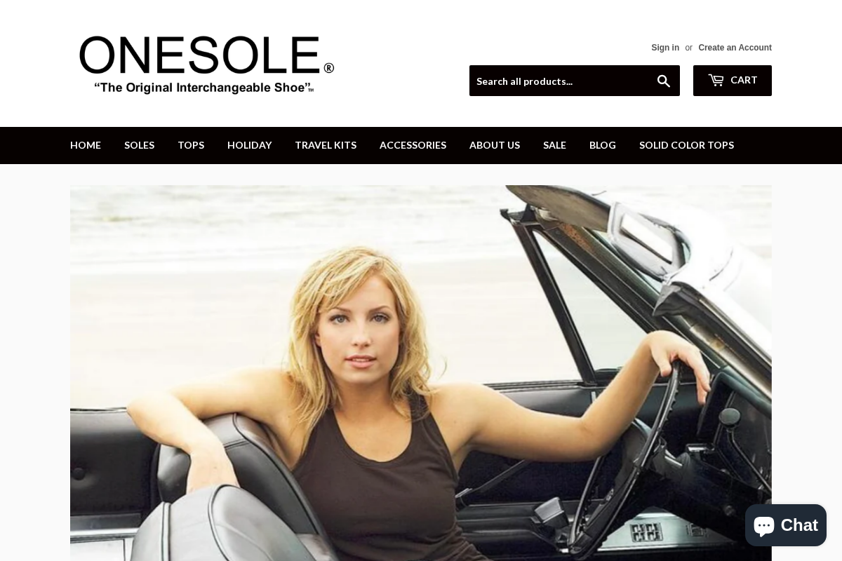 ONE AND ONLY SOLE homepage screenshot