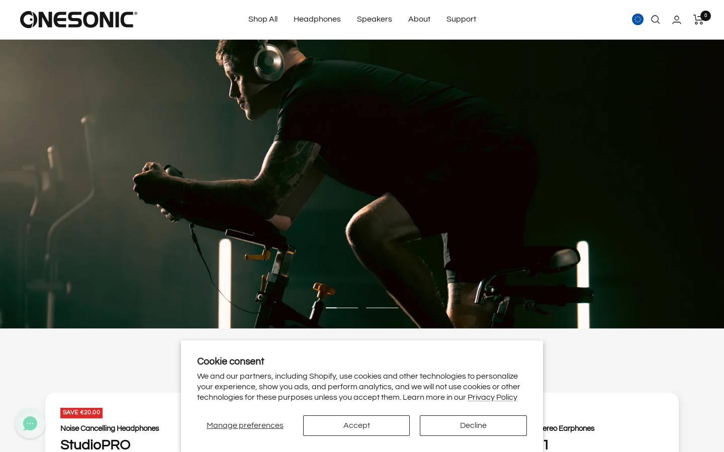 onesonic.com homepage screenshot
