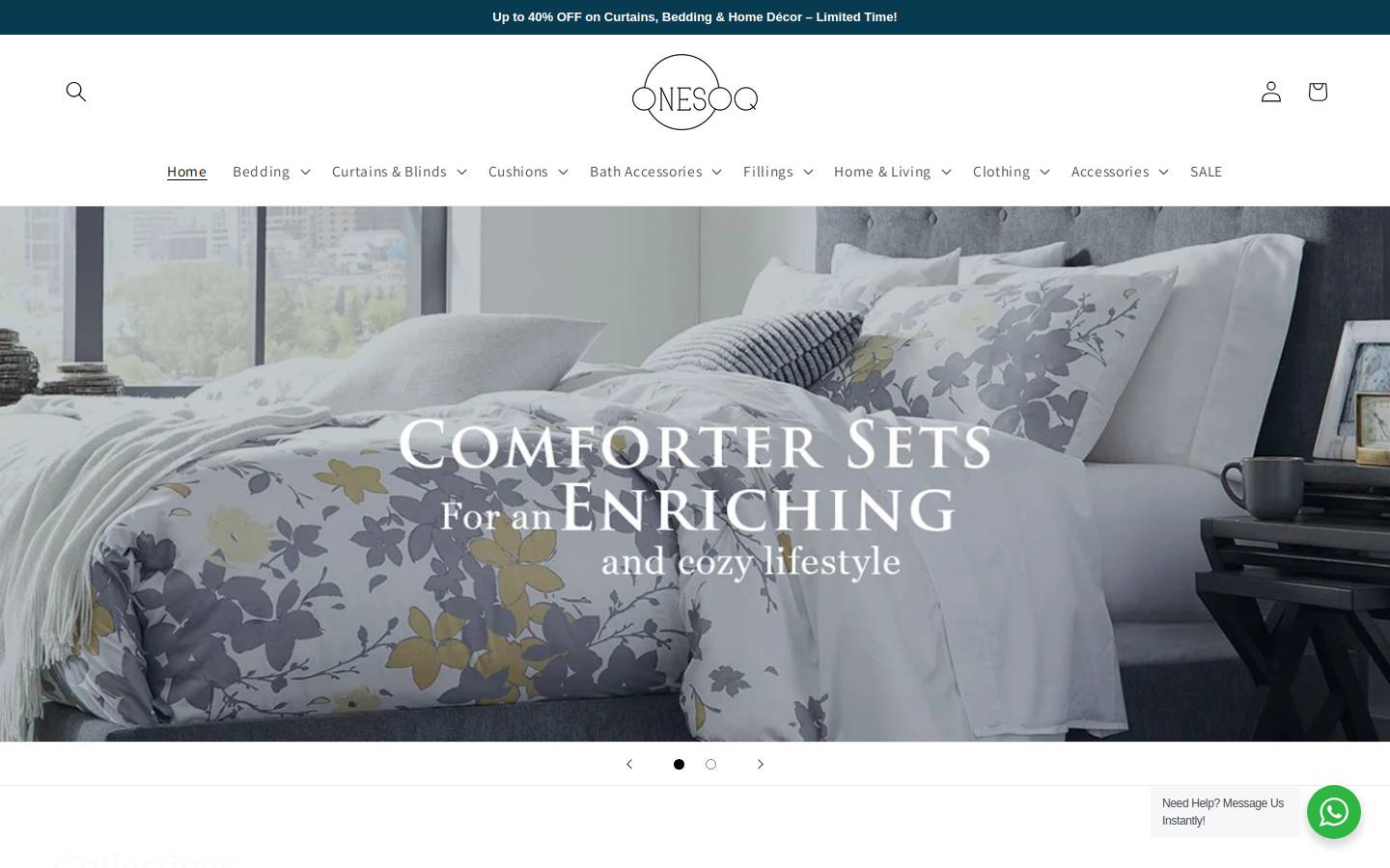One Soq homepage screenshot