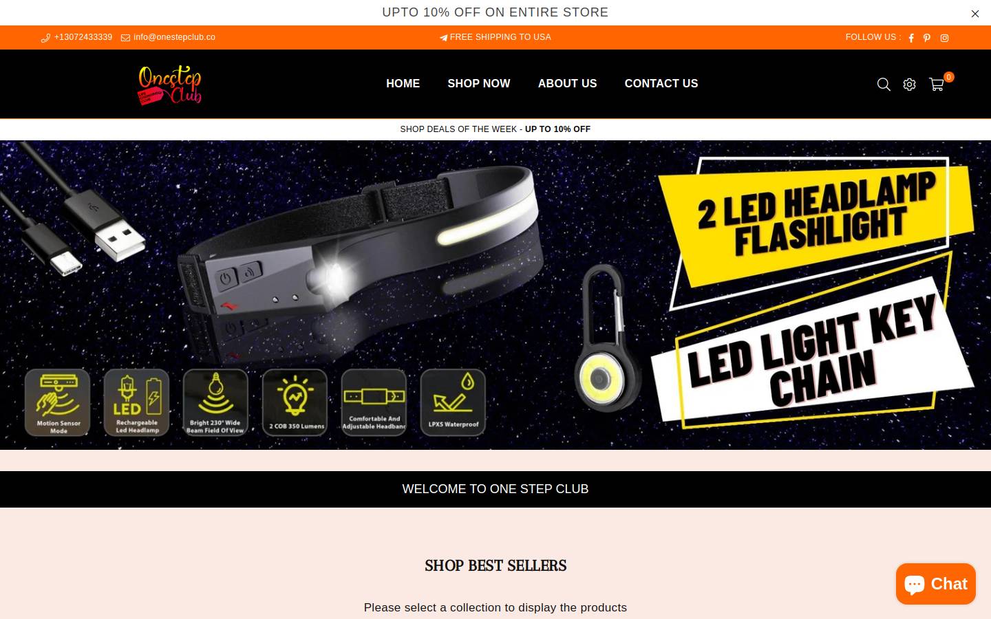 onestepclub.co homepage screenshot