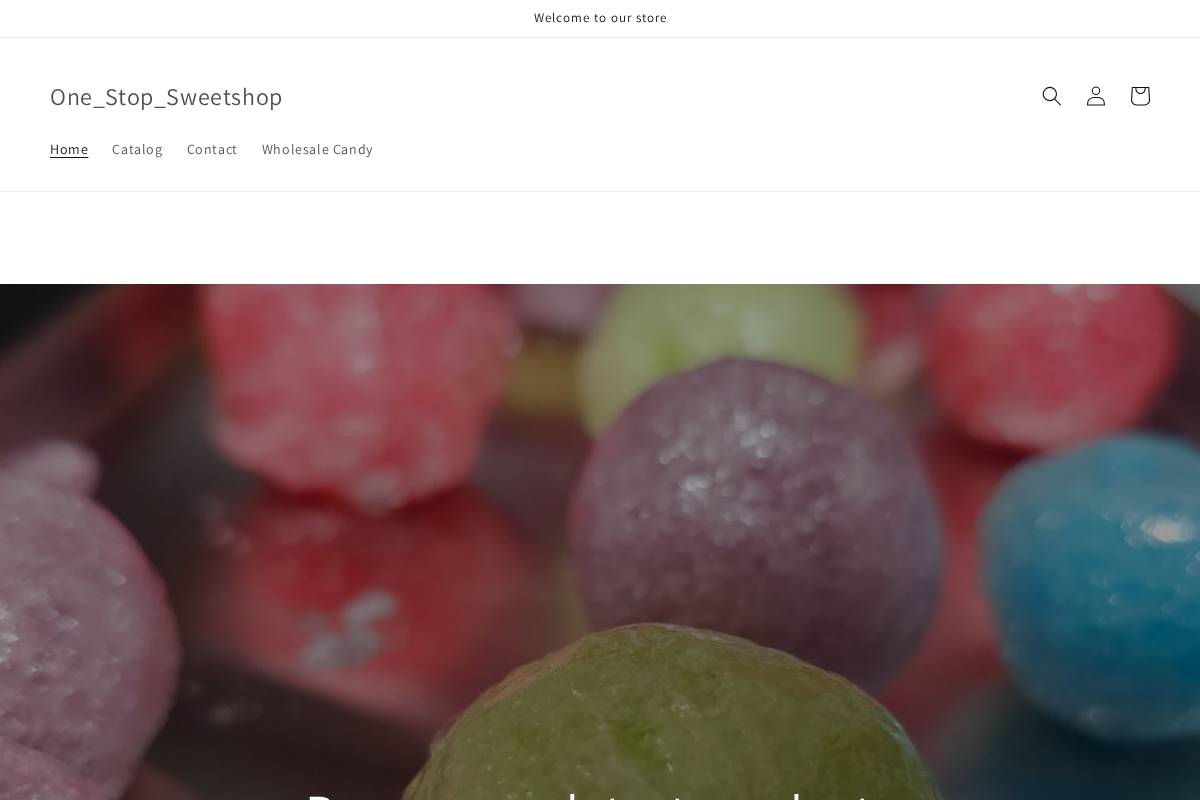onestopsweetshopp.com homepage screenshot