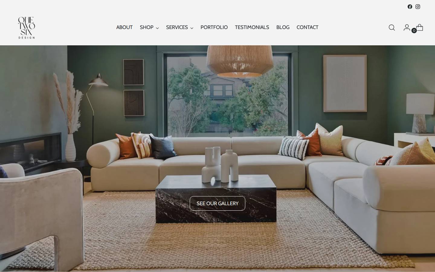 onetwosixdesign.com homepage screenshot