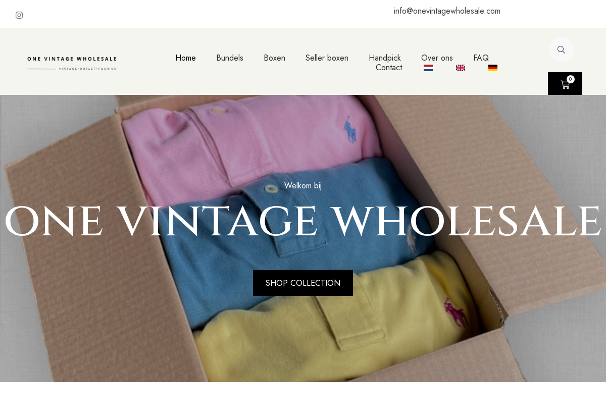 Onevintagewholesale homepage screenshot