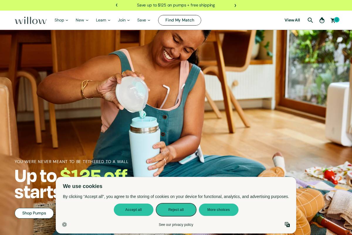 onewillow.com homepage screenshot