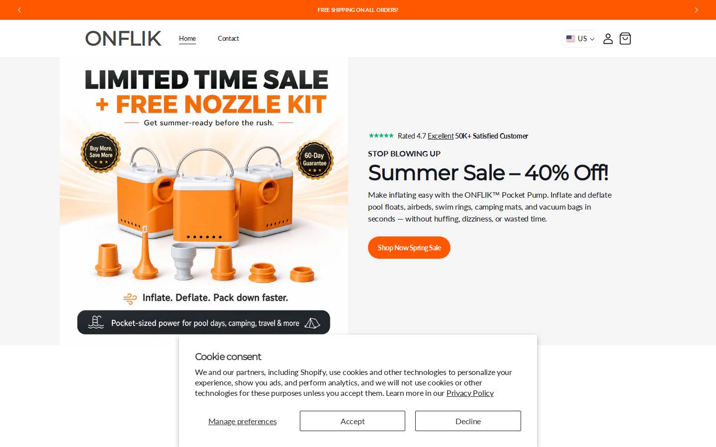onflik.com homepage screenshot